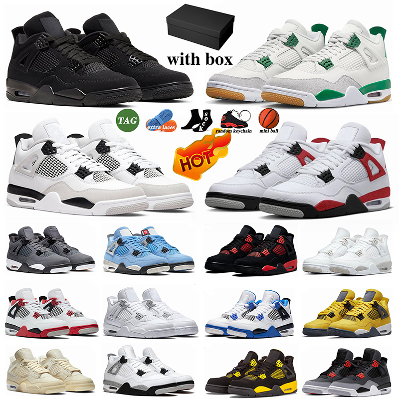 Designer Shoes Basketball Shoes With Box Mens Womens shoe Jumpman 4 Retro 4s Black Cat 4s White Oreo J4 Pine Green Cool Greys Red Cements Sail Mens Sneakers Trainers, 31
Designer Shoes Basketball Shoes With Box Mens Womens shoe Jumpman 4 Retro 4s Black Cat 4s White Oreo J4 Pine Green Cool Greys Red Cements Sail Mens Sneakers Trainers, 31