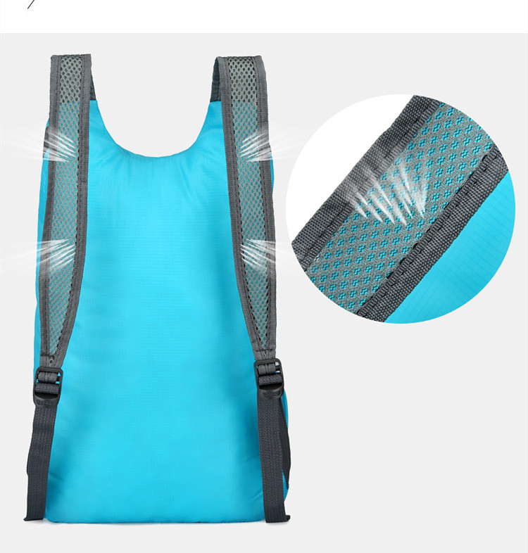 LMFolding Backpack Schoobag For Teenager Big laptop bag Portable Waterproof Nylon Foldable Backpacks Sports 6 Colors for Hiking