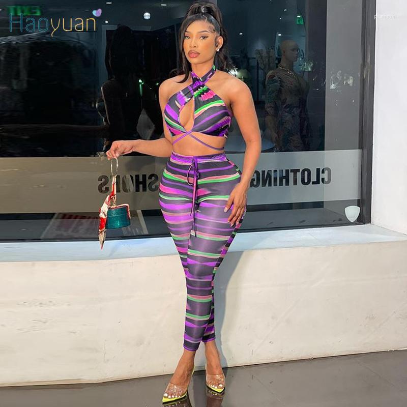 Women's Two Piece Pants HAOYUAN Striped Summer Vacation Outfits Backless Crop Top High Waist Joggers Women Beachwear Y2k Clothes Matching, Red
Women's Two Piece Pants HAOYUAN Striped Summer Vacation Outfits Backless Crop Top High Waist Joggers Women Beachwear Y2k Clothes Matching, Red