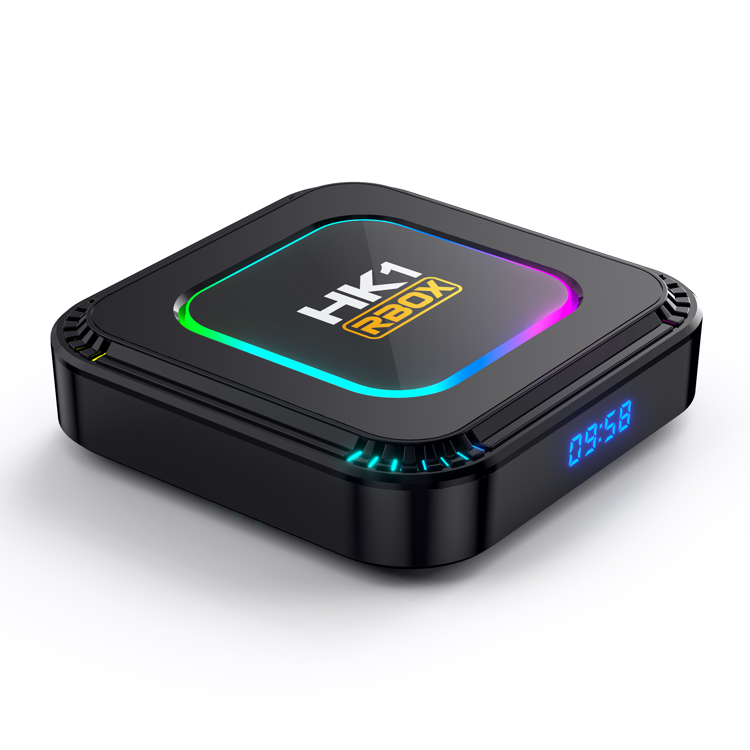 RGB light Android 13 TV box HK1 Rbox K8 2G 4G RAM 16G 32G 64G 128G ROM dual WiFi 4K RK3528 chip WiFi 6 set top box