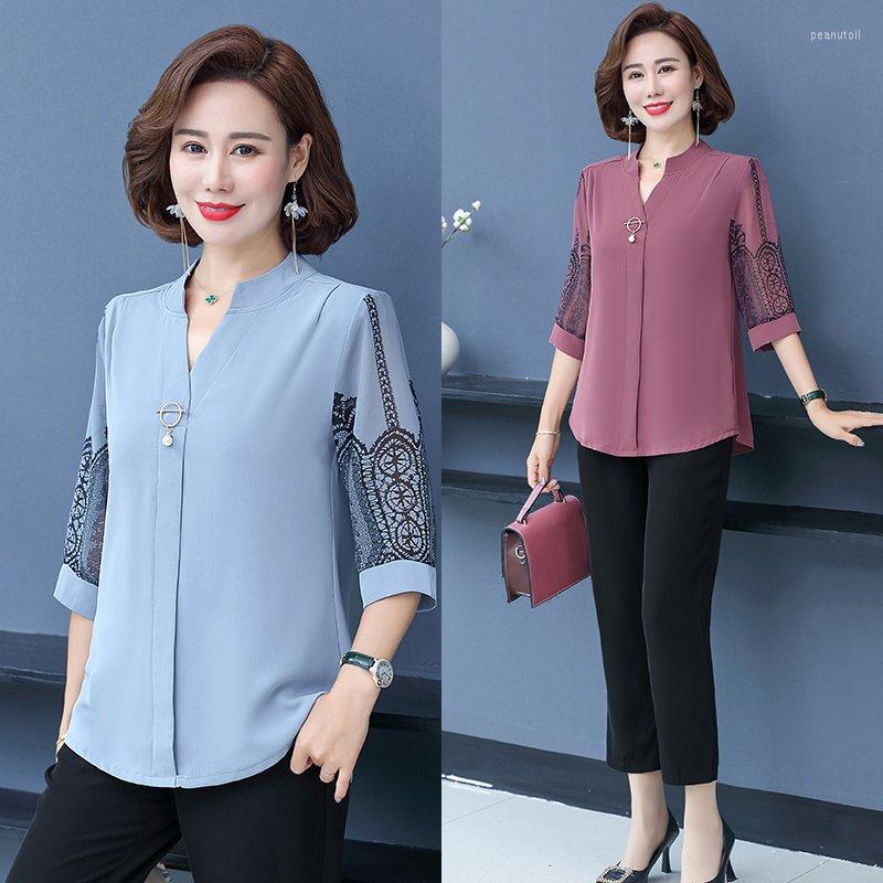 Women's Blouses Korean Women Office Chiffon Shirts Elegant V-collar 3/4 Sleeve Tops Blusas, Black
Women's Blouses Korean Women Office Chiffon Shirts Elegant V-collar 3/4 Sleeve Tops Blusas, Black