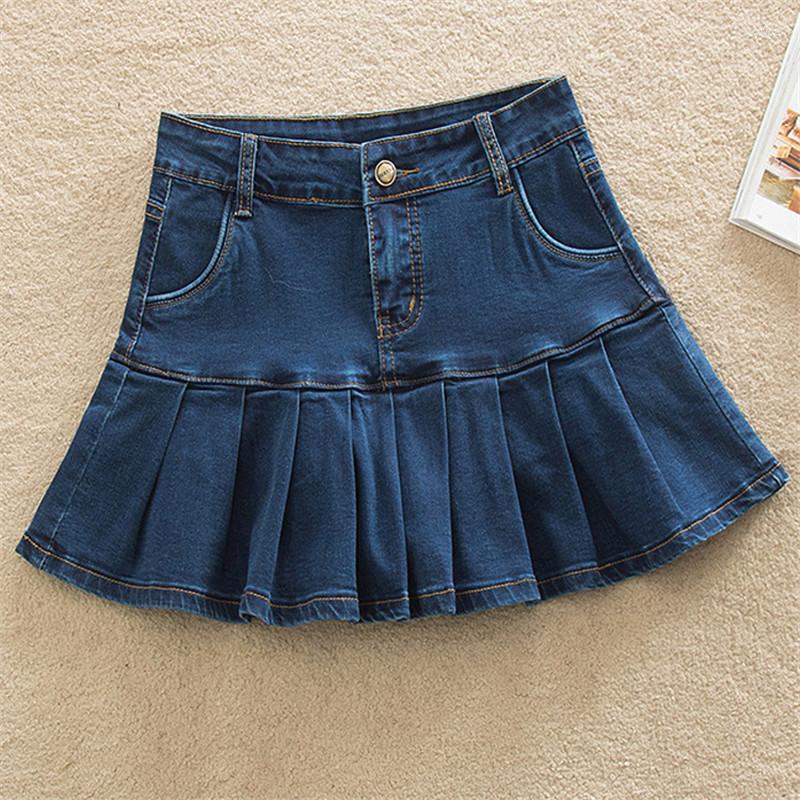 Skirts Denim Skirt With Ruffles 6XL 8XL Harajuku Y2K Jeans Skater Woman High Waist Bottom Female Casual Pleated Micro Mini Short Jurken
Skirts Denim Skirt With Ruffles 6XL 8XL Harajuku Y2K Jeans Skater Woman High Waist Bottom Female Casual Pleated Micro Mini Short Jurken