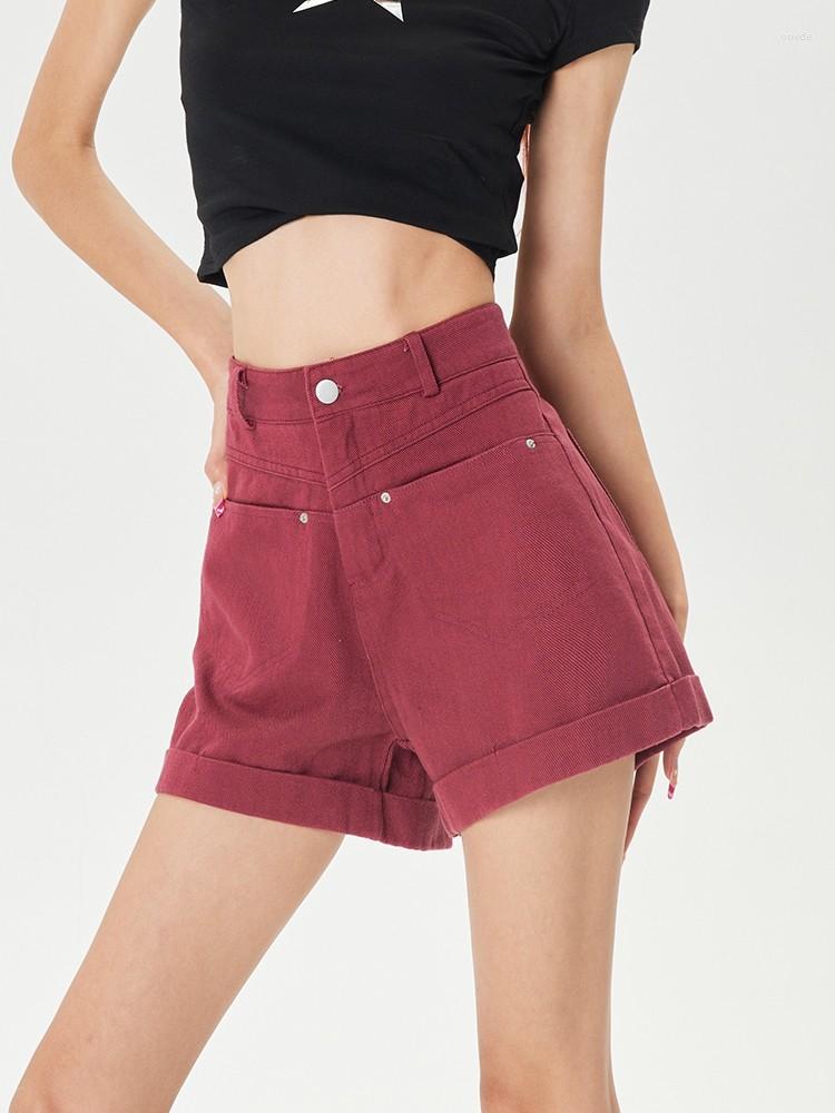 Women' Shorts GUUZYUVIZ Red Vintage Denim Female Summer Casual High Waist Curl Wide Leg A-line Baggy Jeans, Beige
Women' Shorts GUUZYUVIZ Red Vintage Denim Female Summer Casual High Waist Curl Wide Leg A-line Baggy Jeans, Beige