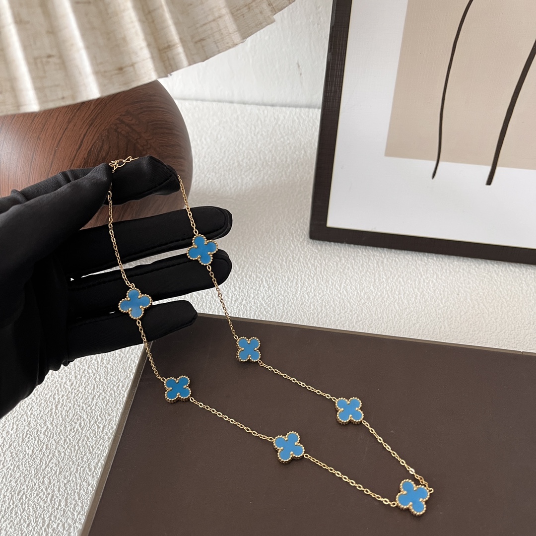 Fashion Classic 4/Four Leaf Clover Necklace Link Chain 18K Gold for Women Girl Wedding Mother' Day Titanium Steel Jewelry
Fashion Classic 4/Four Leaf Clover Necklace Link Chain 18K Gold for Women Girl Wedding Mother' Day Titanium Steel Jewelry