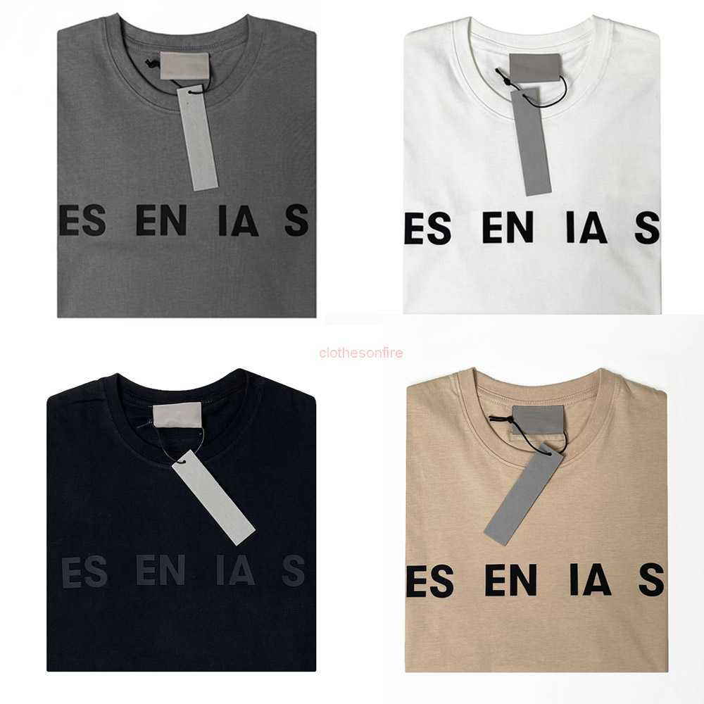 France ETAM Mens T-shirts and polo shirts Fog double thread Essentia three dimensional silica gel letter trend loose high street brand couple short sleeve top, Ess1
France ETAM Mens T-shirts and polo shirts Fog double thread Essentia three dimensional silica gel letter trend loose high street brand couple short sleeve top, Ess1