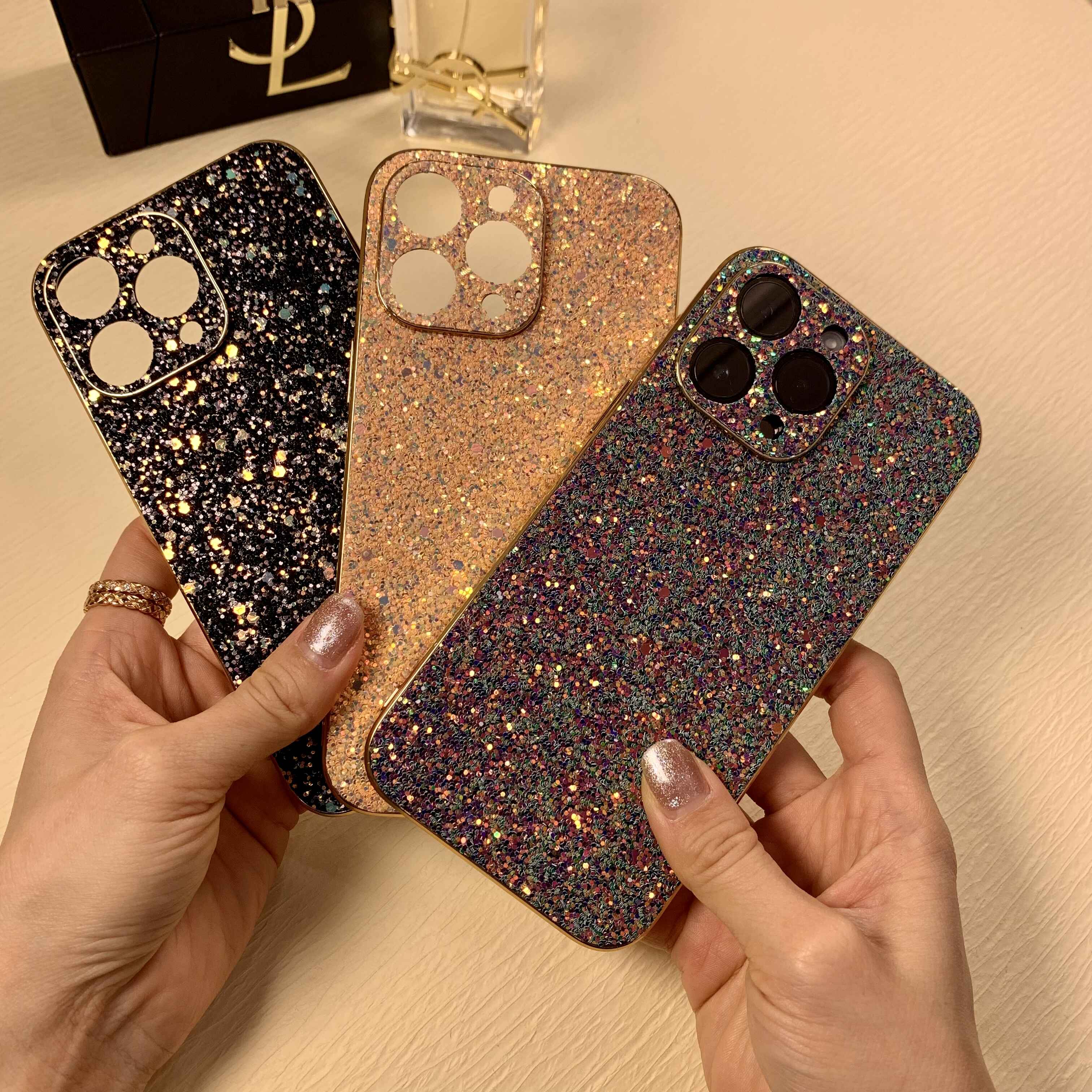 Shiny Phone Case For iPhone 12 13 14 Pro Max 13 14Plus Flash Powder Back Plate Lens Protection Phone Shell Scintillation Cover
Shiny Phone Case For iPhone 12 13 14 Pro Max 13 14Plus Flash Powder Back Plate Lens Protection Phone Shell Scintillation Cover