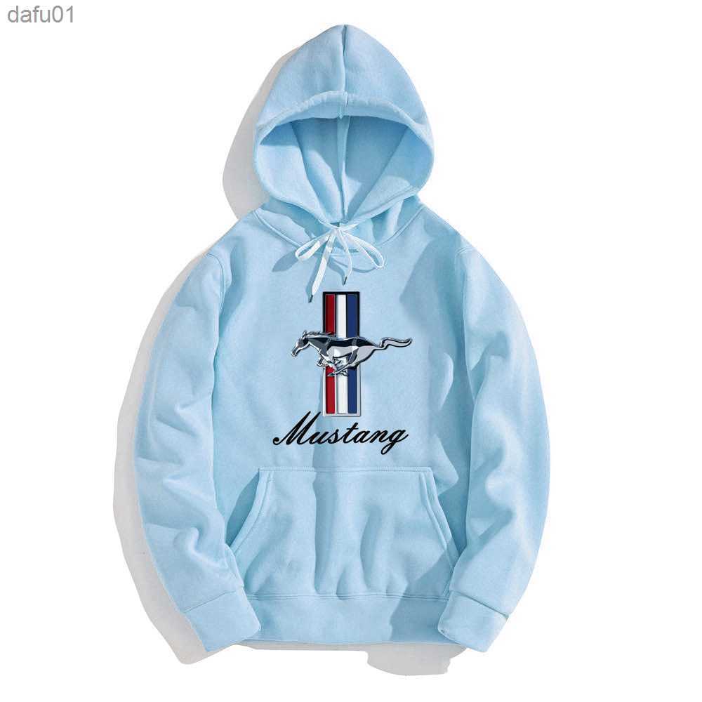 Ford Mustang Printed Hoodie Men's Casual Sports Hoodie Printed Wool Super Dalian Hoodie Fashion Hip Hop Street Sweater s-3X L230520