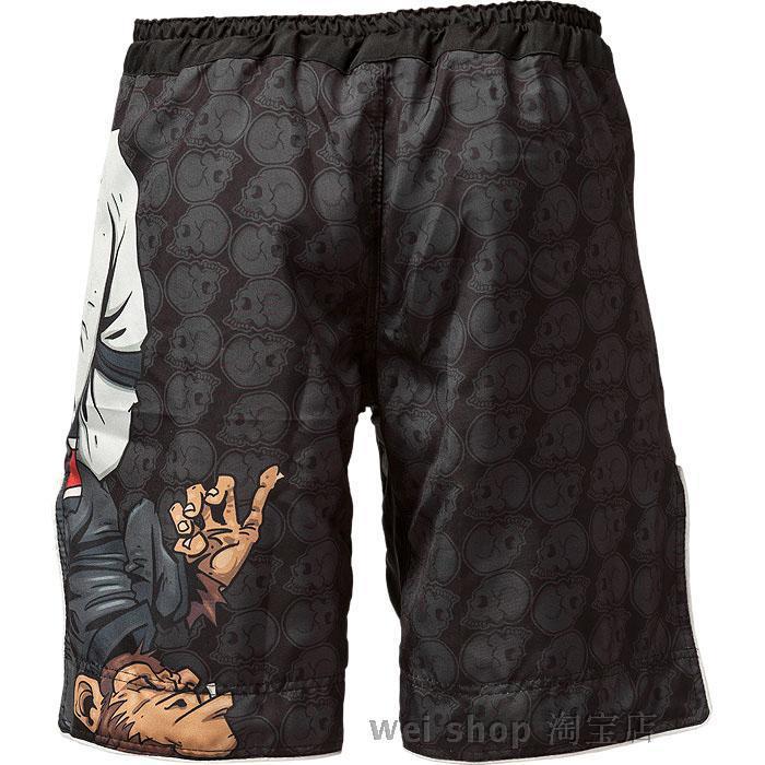 Men's Shorts MMA boxing sports fitness monkey personality breathable loose large size shorts Thai fist pants fights mma shorts 230607