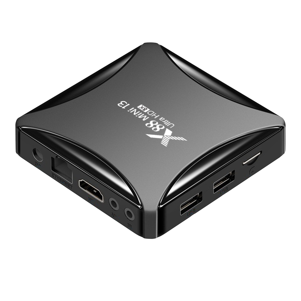X88 Mini 13 Android 13.0 RK3528 Rockchip Quad Core Smart TV Box 8K HDR 2.4G 5G Dual Wifi LAN 100M RAM 2GB 4GB ROM 16GB 32GB