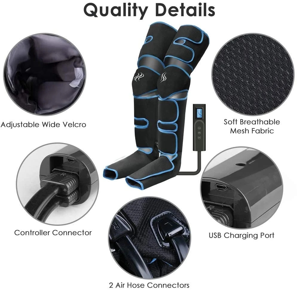Pressotherapy full electric foot normatec compression boots legs massager machine for recovery