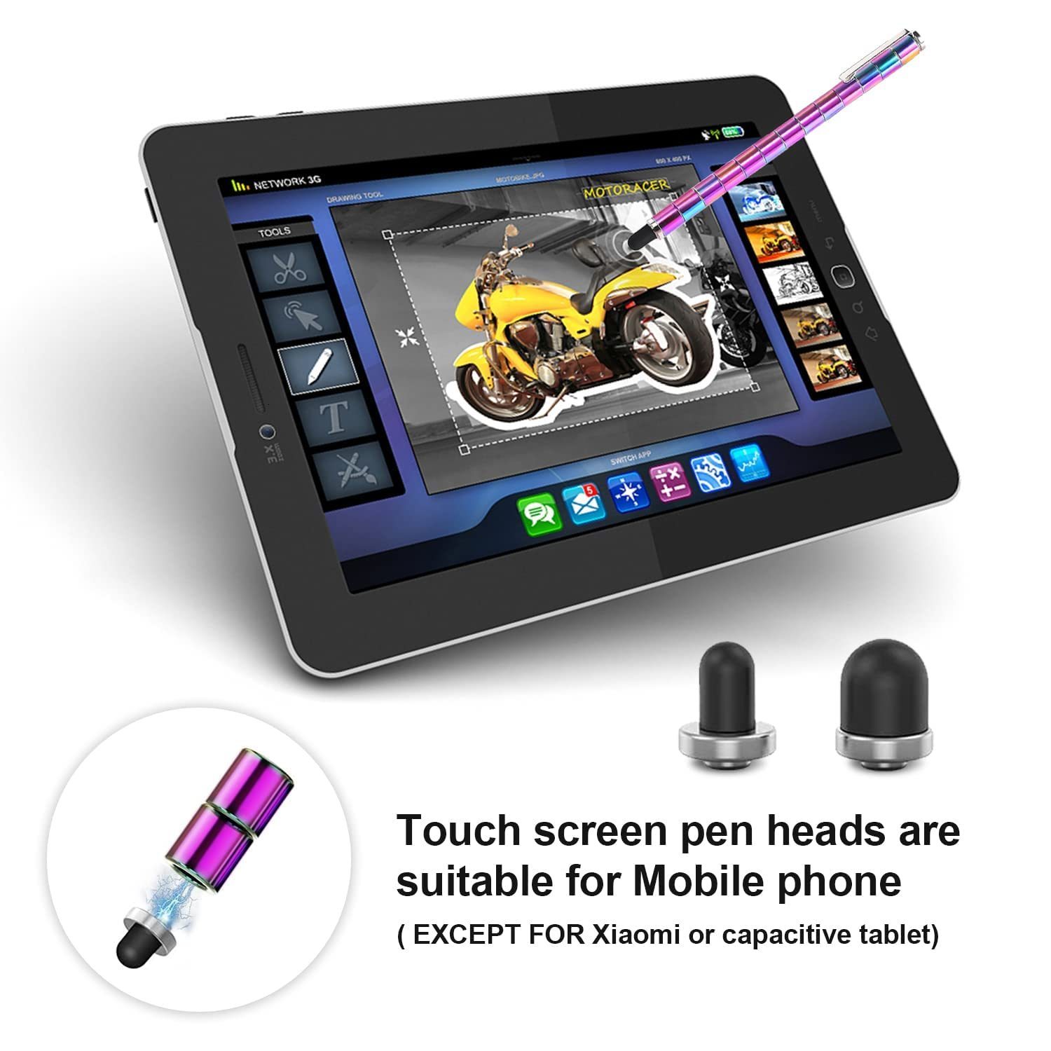 Ballpoint Pens Upgraded Magnetic Metal Polar Pen Decompression Touch Multifunctional Deformable Magnet Writing Fidget Toy Gift 230608