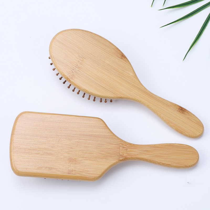 Wooden Bamboo Hair Comb Healthy Paddle Brush Hair Massage Brush Hairbrush Comb Scalp Hair Care Healthy Combs Styler Styling Tool
