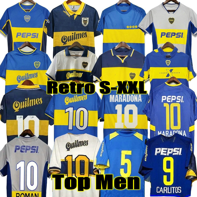 95 96 97 98 Boca Juniors Retro Soccer Jersey Maradona Caniggia RIQUELME 1997 2002 PALERMO ROMAN Football Shirts Maillot Camiseta de Futbol 99 00 01 02 03 04 05 06 1981 84, 97/98 home
95 96 97 98 Boca Juniors Retro Soccer Jersey Maradona Caniggia RIQUELME 1997 2002 PALERMO ROMAN Football Shirts Maillot Camiseta de Futbol 99 00 01 02 03 04 05 06 1981 84, 97/98 home