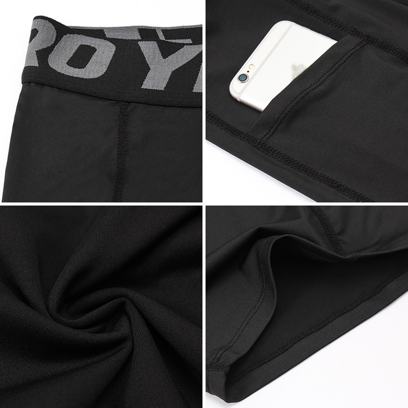 Men's Shorts Quick Dry Compression Tights Men with Pocket Gym Fitness Shorts Sportswear Short Leggings Elastic Underwear Customized 230607