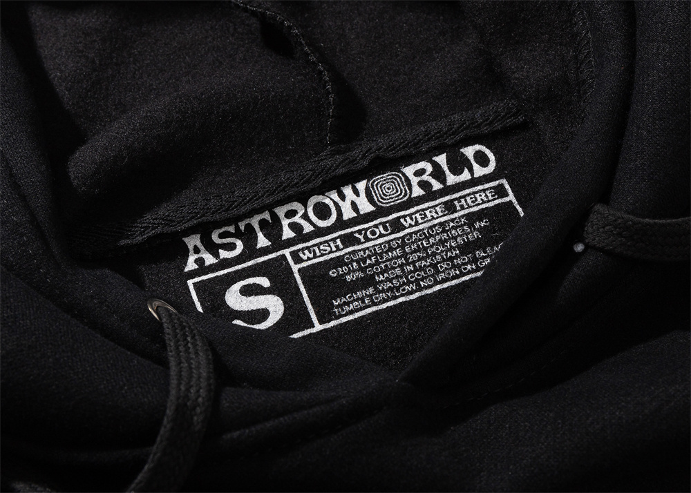 ASTROWORLD WISH YOU WERE HERE HOODIES Letter Embroidered ASTROWORLD HOODIE Streetwear Man Woman Pullover