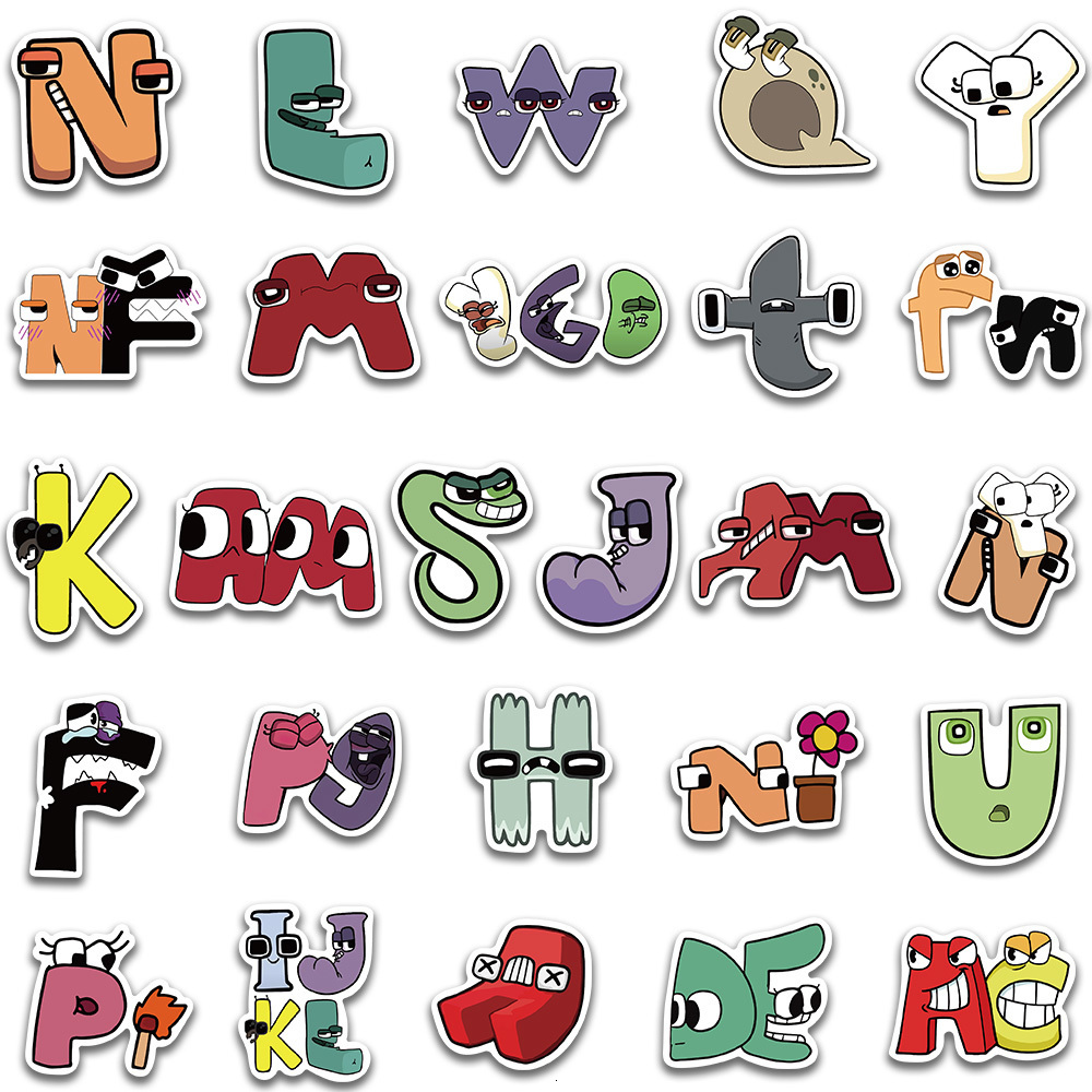 Kids' Toy Stickers 1050pcs Funny Cartoon Anime Alphabet Lore Stickers For Laptop Luggage Phone Skateboard Waterproof Graffiti Helmet Car Decals 2