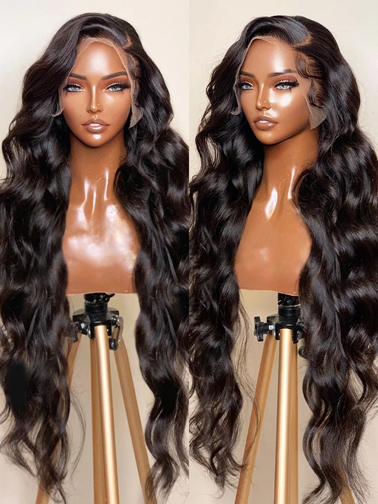 Wavy lace front wig brazilian remy human hair wigs glueless hd transparent lace wig pre plucke lace wig 150%