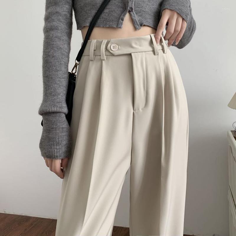 Women' Pants Spring Summer 2023 Women Suit Fashion Elastic Waist Black And Khaki Wide Leg Loose Casual Trousers, Beige
Women' Pants Spring Summer 2023 Women Suit Fashion Elastic Waist Black And Khaki Wide Leg Loose Casual Trousers, Beige