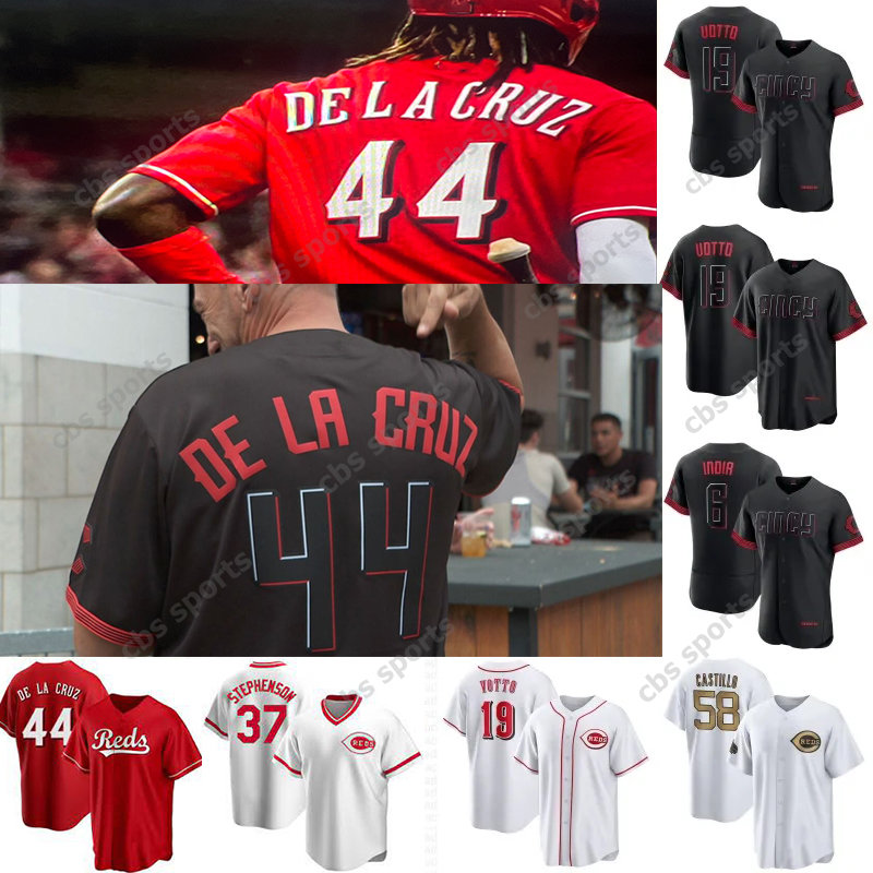 Jonathan India 2023 City Connect Baseball Jersey Black Joey Votto Tyler Stephenson Hunter Greene Elly De La Cruz Spencer Steer Jose Barrero Nick Senzel Jake Fraley, Color 10
Jonathan India 2023 City Connect Baseball Jersey Black Joey Votto Tyler Stephenson Hunter Greene Elly De La Cruz Spencer Steer Jose Barrero Nick Senzel Jake Fraley, Color 10