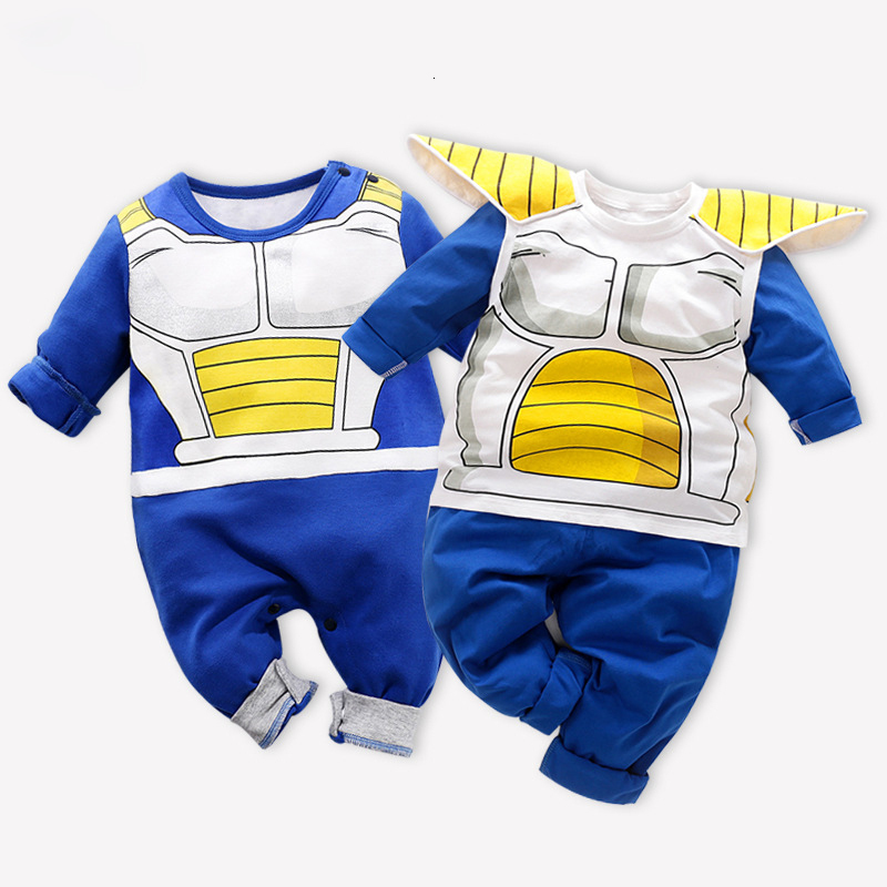 Rompers Dragon DBZ Anime Baby Boy Clothes Halloween Cosplay Costume Jumpsuit Infants Rompers Rampers Cotton born Born Bodysuit 230608