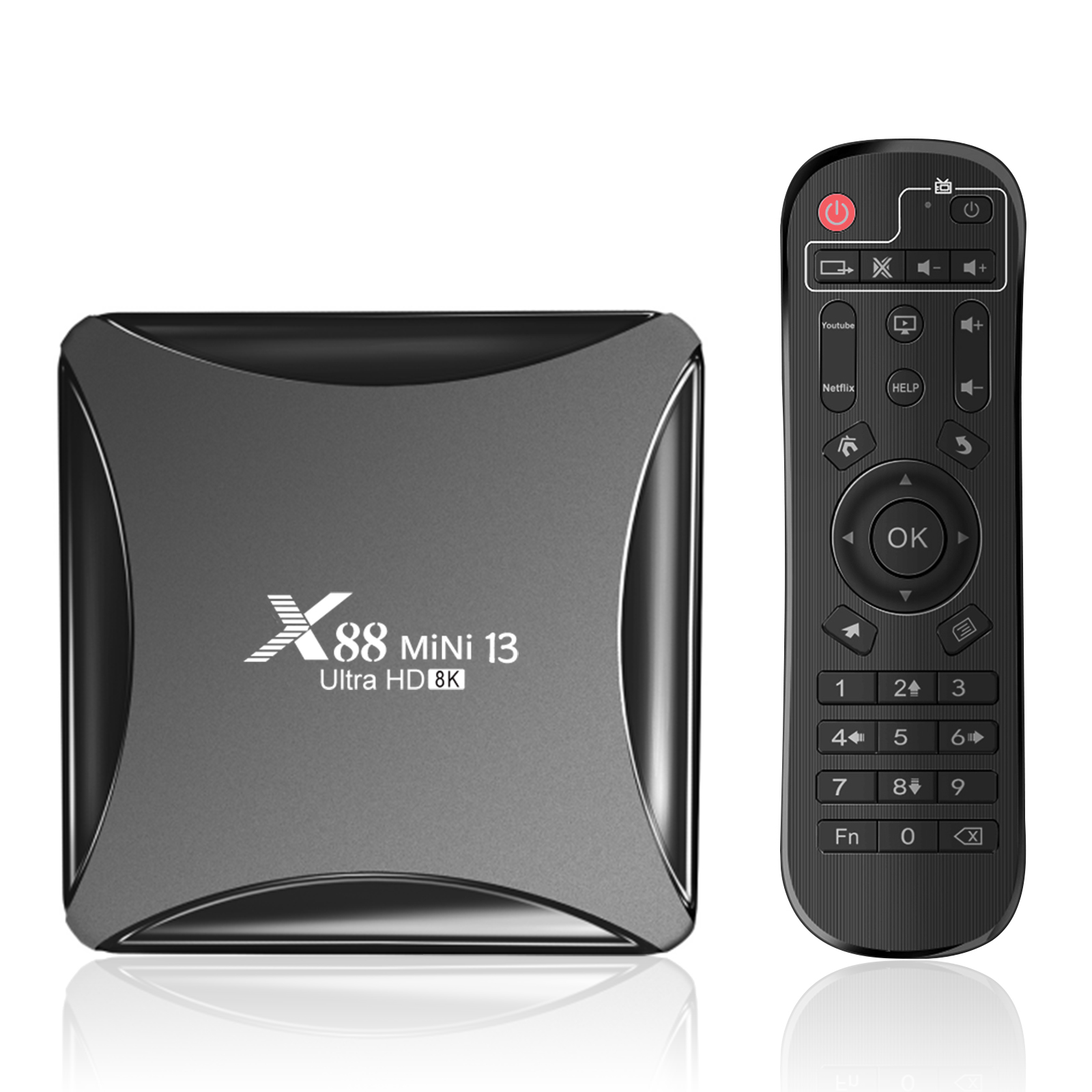X88 Mini 13 Android 13.0 RK3528 Rockchip Quad Core Smart TV Box 8K HDR 2.4G 5G Dual Wifi LAN 100M RAM 2GB 4GB ROM 16GB 32GB