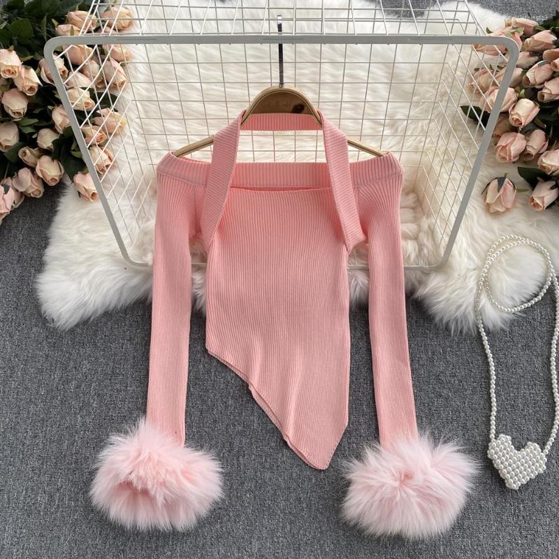 Women's Sweaters Women's Autumn Halter Off Shoulder Pullover Feather Patchwork Long Sleeve Knitted Bottom Sweater Tops Vintage Irregular, Black
Women's Sweaters Women's Autumn Halter Off Shoulder Pullover Feather Patchwork Long Sleeve Knitted Bottom Sweater Tops Vintage Irregular, Black