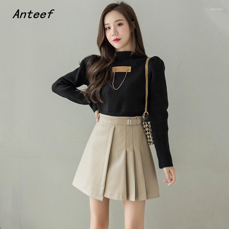 Skirts Korean Fashion Vintage Pleated High Waist Spring Autumn Winter Casual Mini Short For Woman Pu Womens 2023 Skirt Clothes, Black
Skirts Korean Fashion Vintage Pleated High Waist Spring Autumn Winter Casual Mini Short For Woman Pu Womens 2023 Skirt Clothes, Black