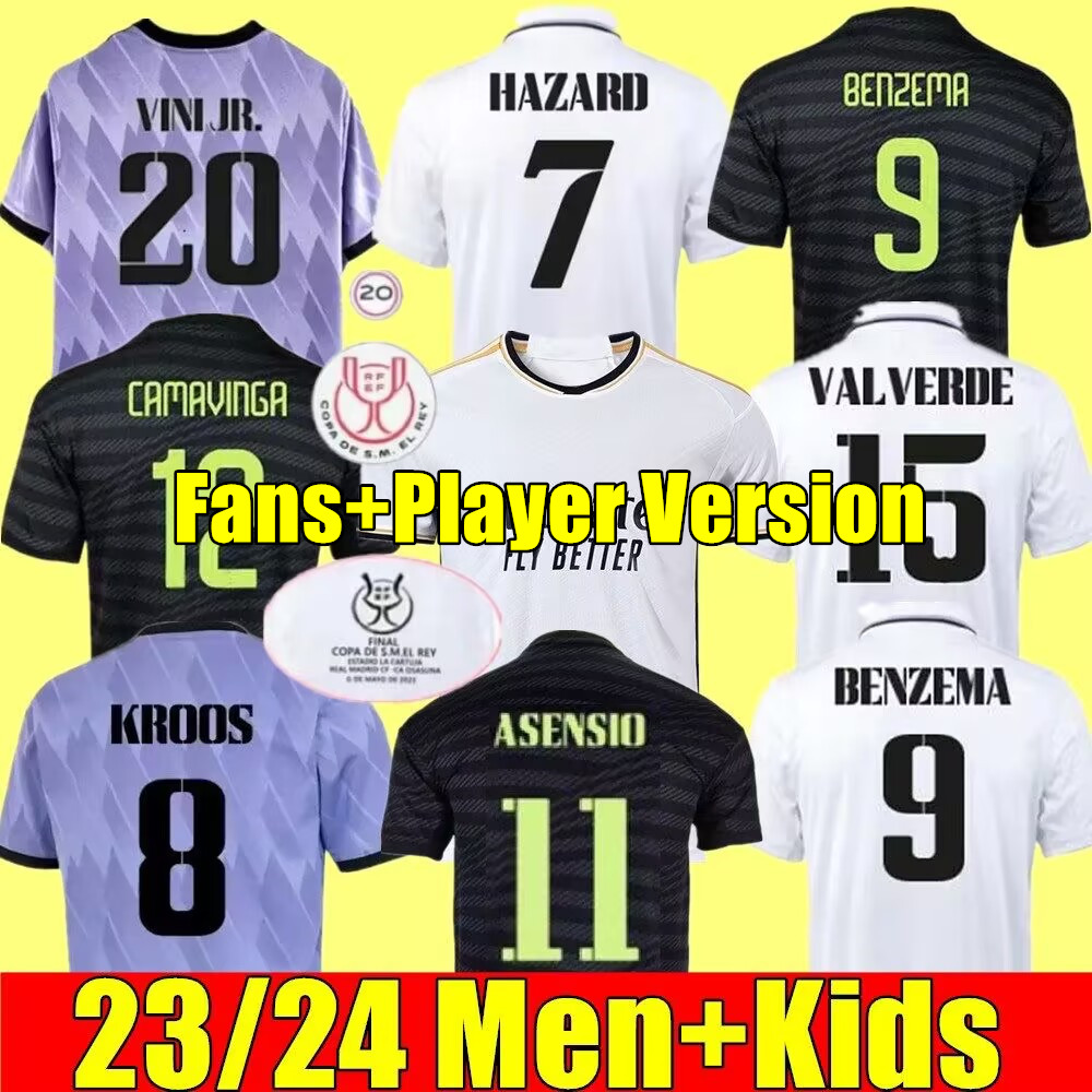 23 24 BELLINGHAM Real Madrid Soccer Jerseys home away 3rd 4TH CAMAVINGA ALABA HAZARD ASENSIO MODRIC REAL MADRIDS MARCELO camiseta men kids kit 2023 uniforms, 22/23 player version home+league patch
23 24 BELLINGHAM Real Madrid Soccer Jerseys home away 3rd 4TH CAMAVINGA ALABA HAZARD ASENSIO MODRIC REAL MADRIDS MARCELO camiseta men kids kit 2023 uniforms, 22/23 player version home+league patch