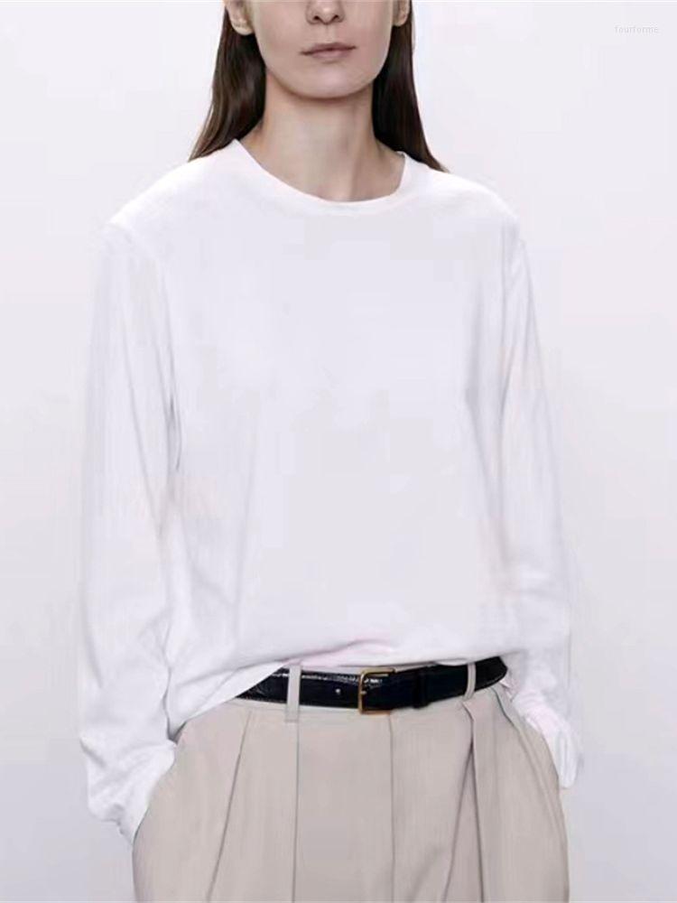Women' T Shirts Women Solid Color O-Neck Pullover Spring Summer 2023 Ladies Basic Loose White Long Sleeve Cotton T-Shirt Female All-Match
Women' T Shirts Women Solid Color O-Neck Pullover Spring Summer 2023 Ladies Basic Loose White Long Sleeve Cotton T-Shirt Female All-Match