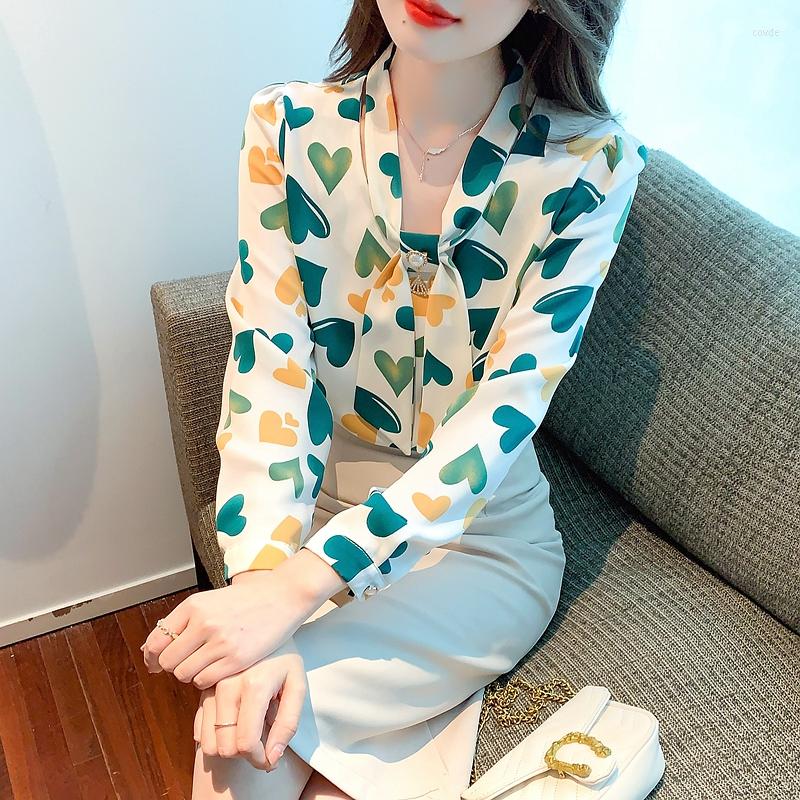Women' Blouses Spring Summer Women' Long-Sleeved Korean Version Versatile Pattern Printed Bow Chiffon Shirt Vetement Femme Chic, Light green
Women' Blouses Spring Summer Women' Long-Sleeved Korean Version Versatile Pattern Printed Bow Chiffon Shirt Vetement Femme Chic, Light green