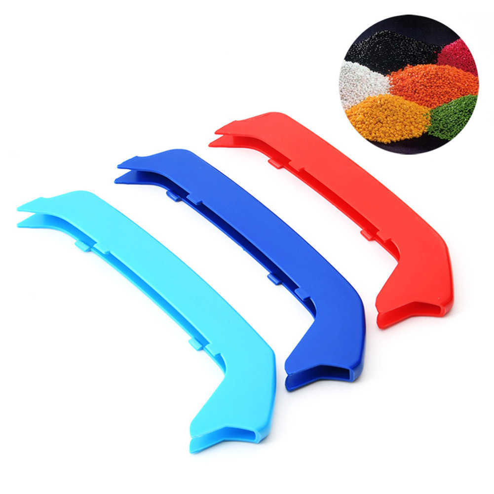 New 3pcs M Power Car Racing Front Grille Trim Strips for BMW SERIES 1 for BMW 2012 2013 2014 F20 F21 8 Rod Performance