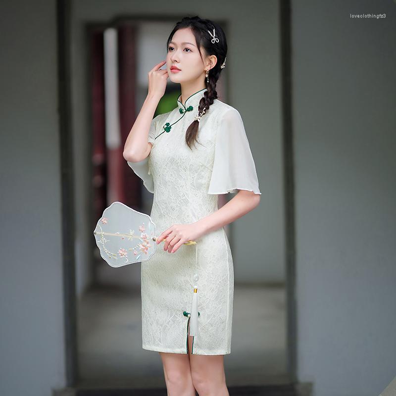 Ethnic Clothing High-quality 2023 Summer Short Cheongsam Chinese Traditional National Costumes Modern Fashion Young People Wear In D
Ethnic Clothing High-quality 2023 Summer Short Cheongsam Chinese Traditional National Costumes Modern Fashion Young People Wear In D