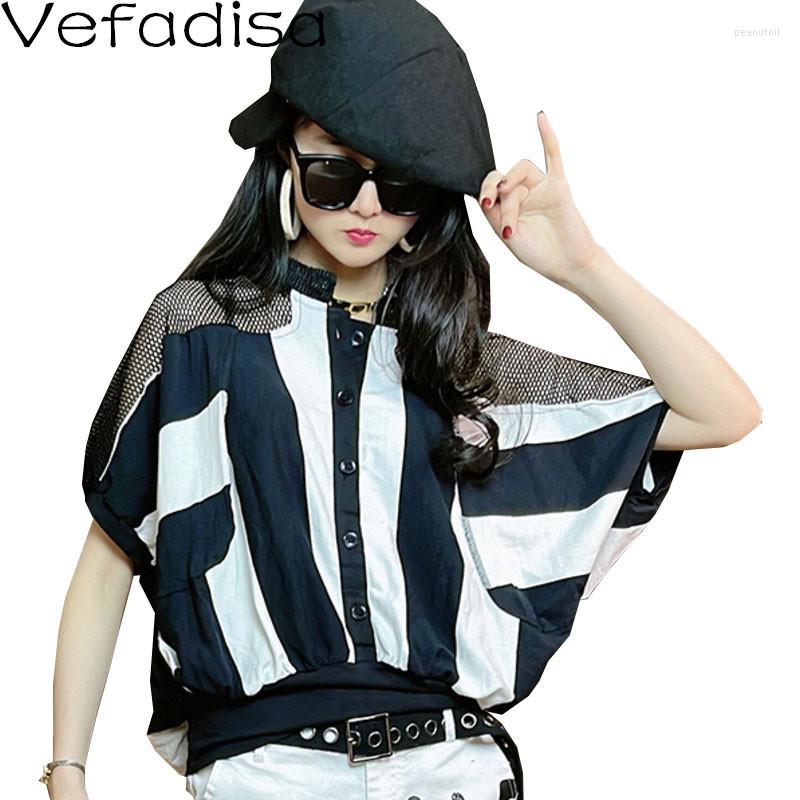 Women's T Shirts Vefadisa Fashion Large Size Splicing T-shirt Woman 2023 Summer The Bat Sleeve Leisure Nlack White Stripe Mesh LHX502, Picture color
Women's T Shirts Vefadisa Fashion Large Size Splicing T-shirt Woman 2023 Summer The Bat Sleeve Leisure Nlack White Stripe Mesh LHX502, Picture color