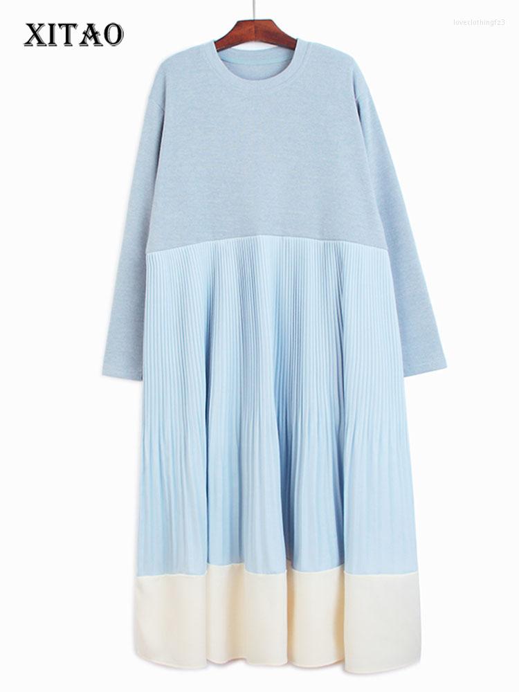 Casual Dresses XITAO Contrast Color Patchwork Knitting Dress O-neck 2023 Autumn Arrival Fashion Loose Show Thin All Match ZY8199, Black zy8199
Casual Dresses XITAO Contrast Color Patchwork Knitting Dress O-neck 2023 Autumn Arrival Fashion Loose Show Thin All Match ZY8199, Black zy8199