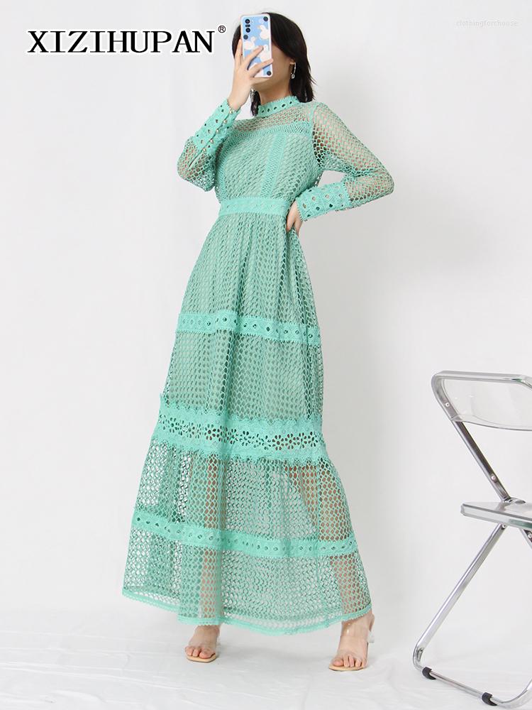 Casual Dresses XIZIHUPAN Elegant Solid Dress For Women Turtleneck Long Sleeve High Waist Cut Out Minimalist Midi Female Clothing Spring, Green
Casual Dresses XIZIHUPAN Elegant Solid Dress For Women Turtleneck Long Sleeve High Waist Cut Out Minimalist Midi Female Clothing Spring, Green