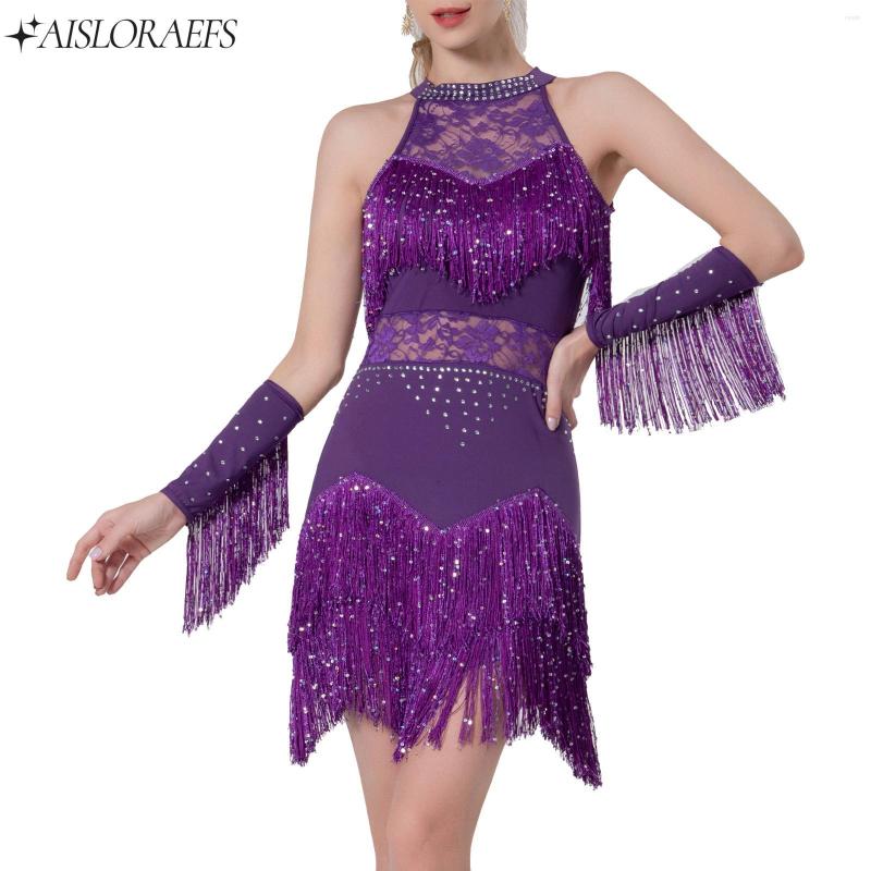 Stage Wear Womens Rhinestone Latin Dance Dress Floral Lace Tassel Dresses With Underpants Jazz Tango Rumba Ballroom Cha-Cha Costume, Black
Stage Wear Womens Rhinestone Latin Dance Dress Floral Lace Tassel Dresses With Underpants Jazz Tango Rumba Ballroom Cha-Cha Costume, Black