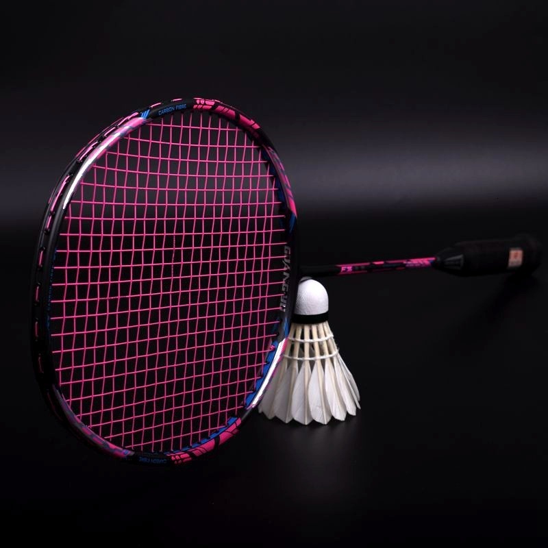 Badminton Rackets Badminton Rackets Adult 4U Offensive Racket Carbon Fiber Professional Single Racquet Outdoor Sports Training Accessories 230608