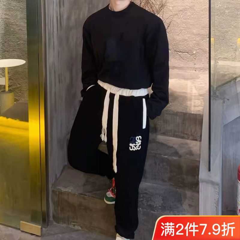 Designer Fashion Clothing Casual Pant Loewe 2023 Spliced Ribbon Casual Spring Pants Mens and Womens Ins Fashion Embroidery Tied Leggings Pants Streetwear Jogger Tr, Black
Designer Fashion Clothing Casual Pant Loewe 2023 Spliced Ribbon Casual Spring Pants Mens and Womens Ins Fashion Embroidery Tied Leggings Pants Streetwear Jogger Tr, Black