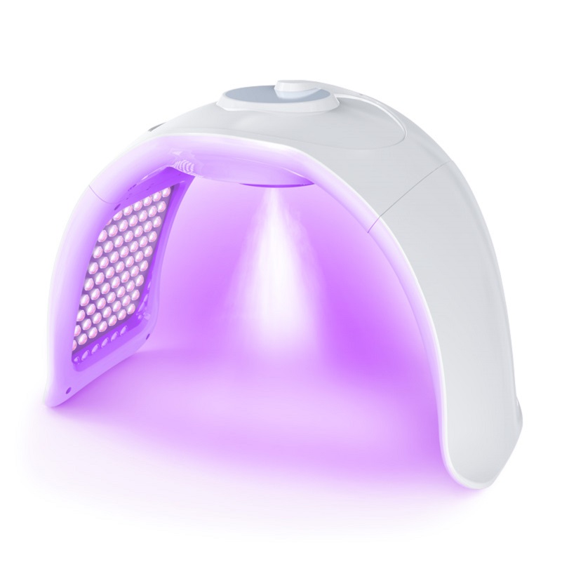 7 color pdt photon led light therapy with steamer nano face red light therapy device spa equipment infrared face mask