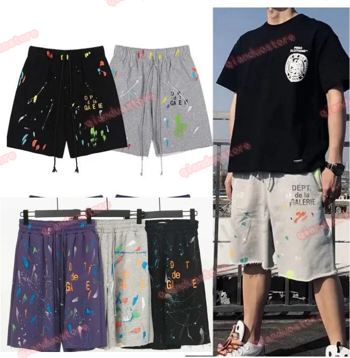 New 2023 Galleryes Dept Mens Shorts Fashion Designer Pants Sweat Pant Speckled Men's Women's Loose Casual Short Black Gray Orange Green Blue, K111
New 2023 Galleryes Dept Mens Shorts Fashion Designer Pants Sweat Pant Speckled Men's Women's Loose Casual Short Black Gray Orange Green Blue, K111