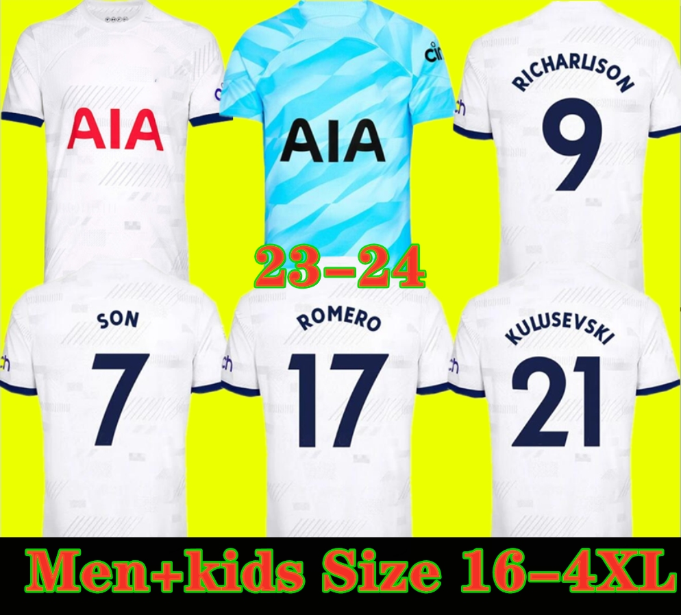 KANE SON 23 24 Soccer Jerseys KULUSEVSKI RICHARLISON PERISIC PEDRO PORRO 2023 2024 DANJUMA ROMERO Tottenham Football kit shirt SPURS top Men kids set unifomrs, 23 24 home
KANE SON 23 24 Soccer Jerseys KULUSEVSKI RICHARLISON PERISIC PEDRO PORRO 2023 2024 DANJUMA ROMERO Tottenham Football kit shirt SPURS top Men kids set unifomrs, 23 24 home