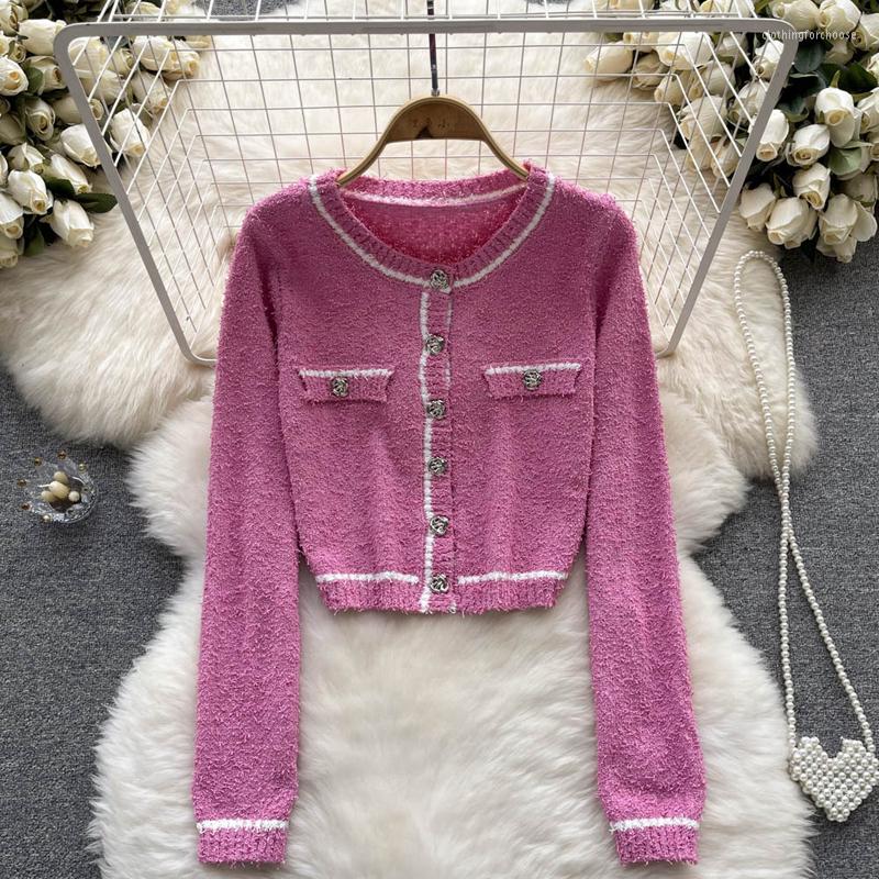 Women's Knits Vintage Knitted Cardigan Sweater Women 2023 Autumn Buttons Long Sleeve Coat Striped Korean Chic Slim Fashion Cardigans, Blue
Women's Knits Vintage Knitted Cardigan Sweater Women 2023 Autumn Buttons Long Sleeve Coat Striped Korean Chic Slim Fashion Cardigans, Blue