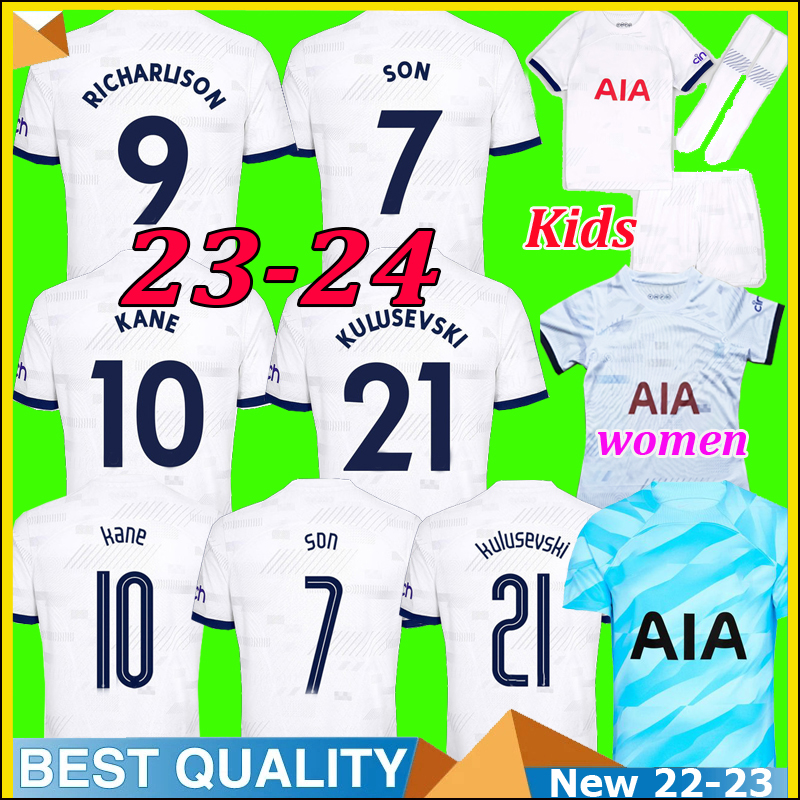 23 24 PEDRO PORRO HOJBJERG Soccer JerseyS ROMERO RICHARLISON KANE SON KULUSEVSKI 2023 2024 LUCAS Goalkeeper Football kit shirt BRYAN Men kids kits sets Unifroms, 22 thrid+patch
23 24 PEDRO PORRO HOJBJERG Soccer JerseyS ROMERO RICHARLISON KANE SON KULUSEVSKI 2023 2024 LUCAS Goalkeeper Football kit shirt BRYAN Men kids kits sets Unifroms, 22 thrid+patch