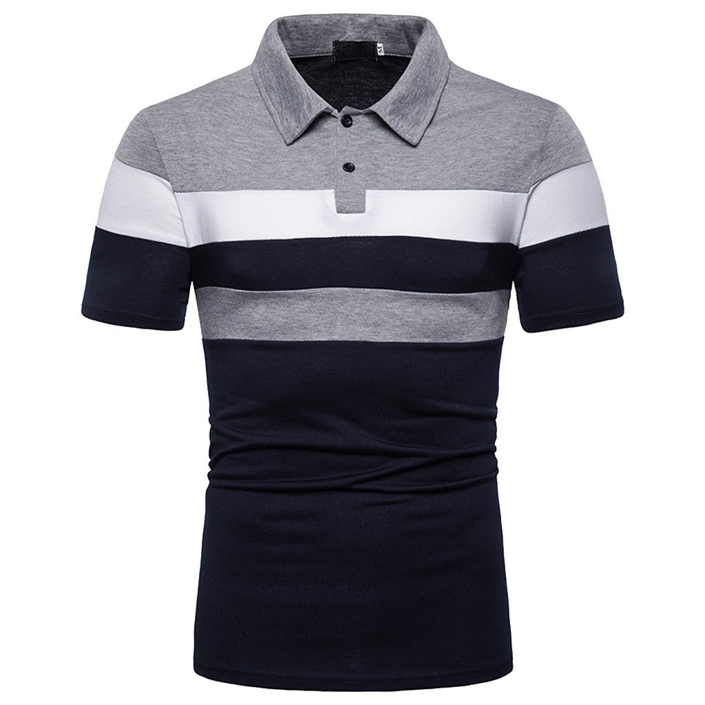 Mens Polos Top Quality Men Shirt Short Sleeve Male Cotton Blouse Stripe Cloth Tops oversized Casual Slim Homme 230609