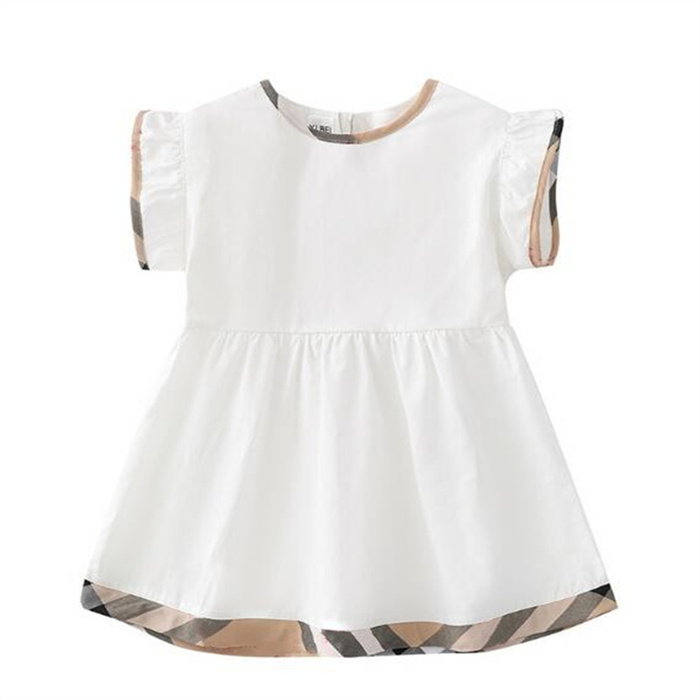 Summer Girls Dresses Cotton Kids Baby Round Collar Flying Sleeve Dress Cute Toddler Girl Plaid Princess Skirt New Style Children Clothes
Summer Girls Dresses Cotton Kids Baby Round Collar Flying Sleeve Dress Cute Toddler Girl Plaid Princess Skirt New Style Children Clothes