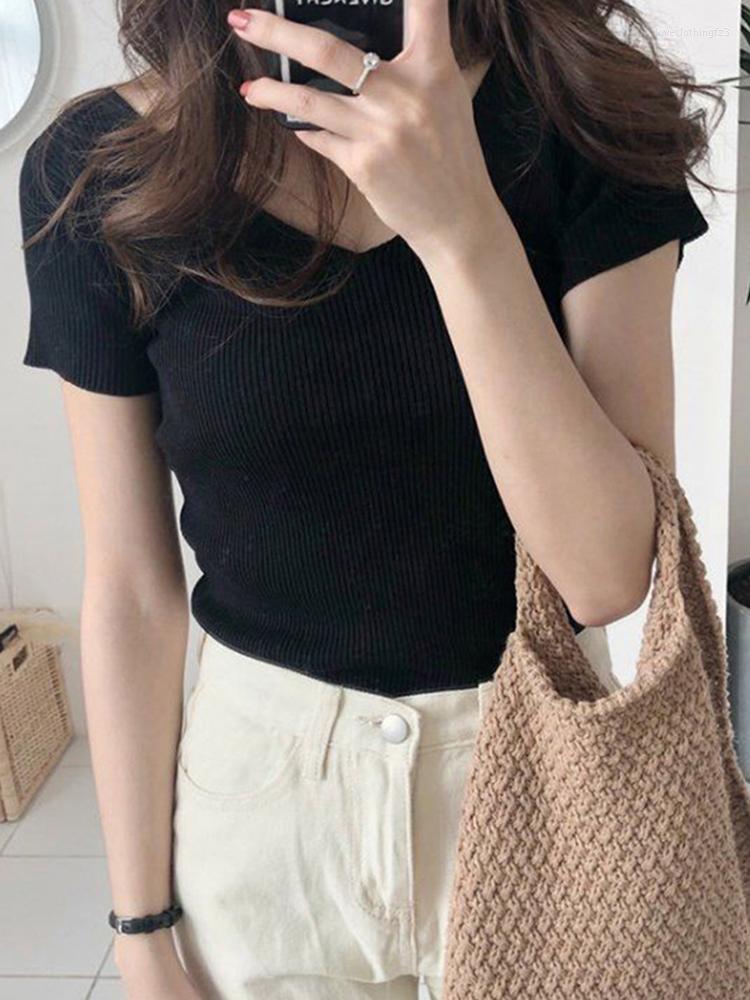 Women's Tanks Tee Tops For Women Fashion Vintage V-Neck Short Sleeve T-shirt 2023 Woman Slim Solid Color T Shirts, Black
Women's Tanks Tee Tops For Women Fashion Vintage V-Neck Short Sleeve T-shirt 2023 Woman Slim Solid Color T Shirts, Black