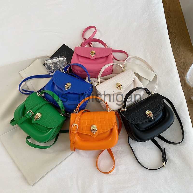 Evening Bags Metal Buckle Leather Women Messenger Bag Casual Women's Shoulder Crossbody Bag Female Handbag Black Bolsa Feminina Girl Bag J230609