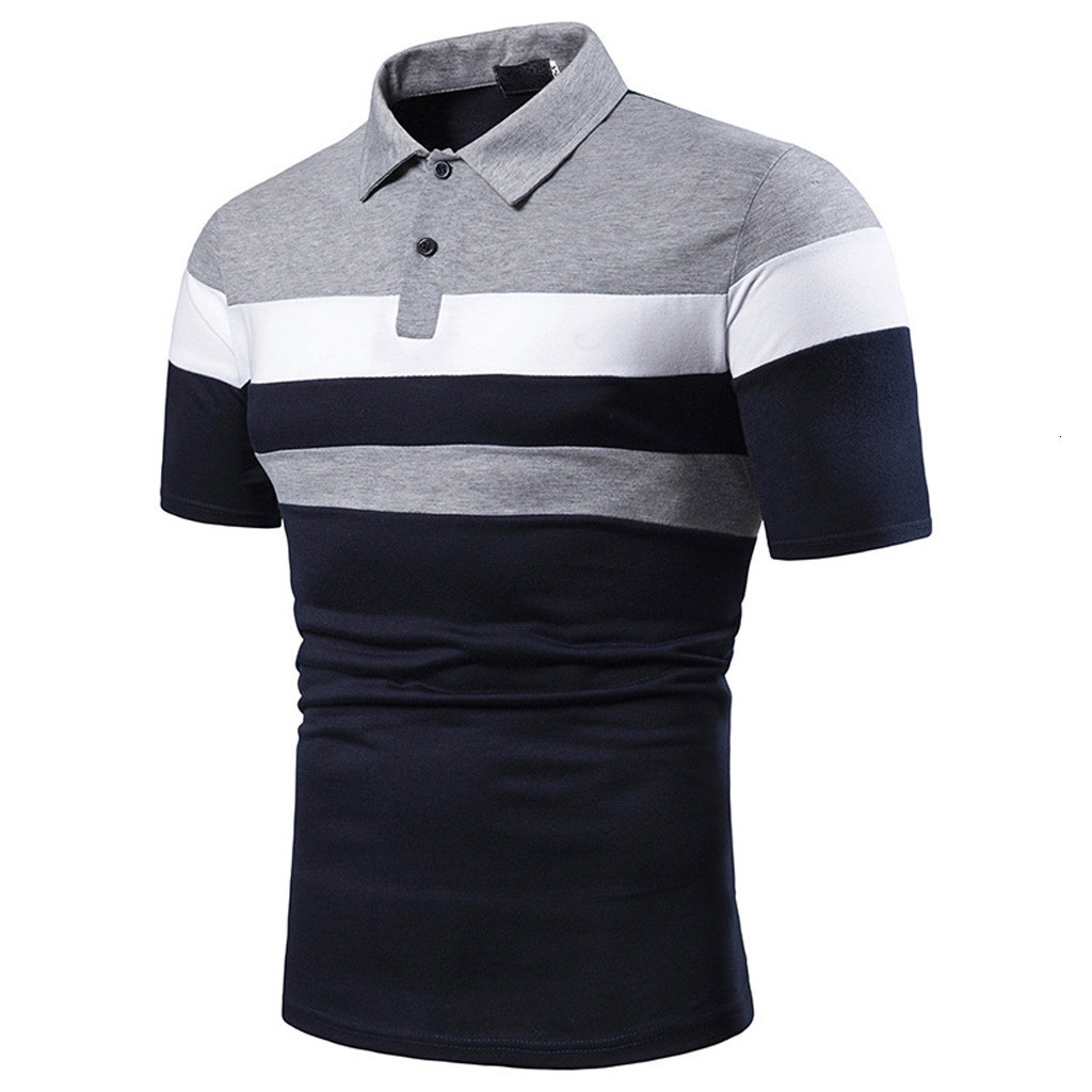 Mens Polos Top Quality Men Shirt Short Sleeve Male Cotton Blouse Stripe Cloth Tops oversized Casual Slim Homme 230609