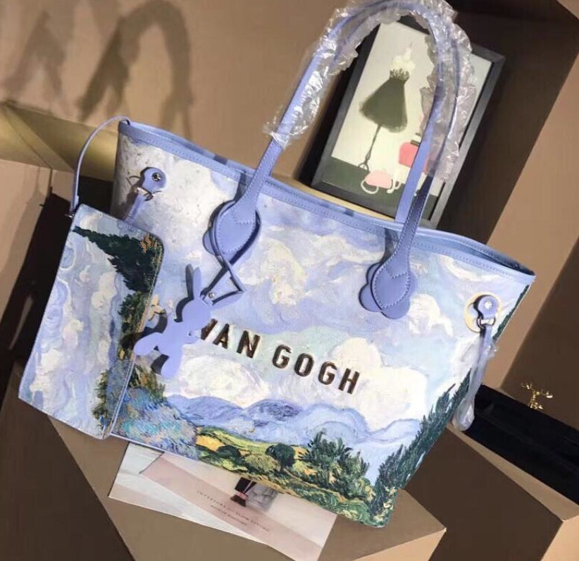 Designer Van Gogh Wheat Field Totes Women Messenger Bags Brand Outdoors Bags Lager Capacity Shipping Bags wite Purses Luxury Totes Purses Handbags Two Piece, As picture
Designer Van Gogh Wheat Field Totes Women Messenger Bags Brand Outdoors Bags Lager Capacity Shipping Bags wite Purses Luxury Totes Purses Handbags Two Piece, As picture