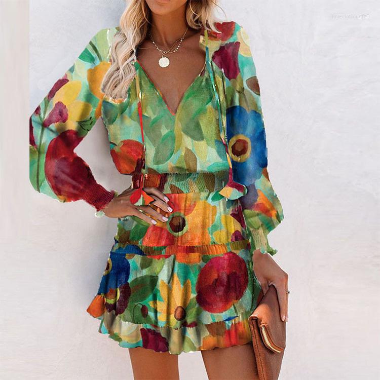 Casual Dresses 2023 Spring And Summer Short Dress Ladies Long-sleeved V-neck Print Trendy Fashion Slim For Women Femme, Red
Casual Dresses 2023 Spring And Summer Short Dress Ladies Long-sleeved V-neck Print Trendy Fashion Slim For Women Femme, Red